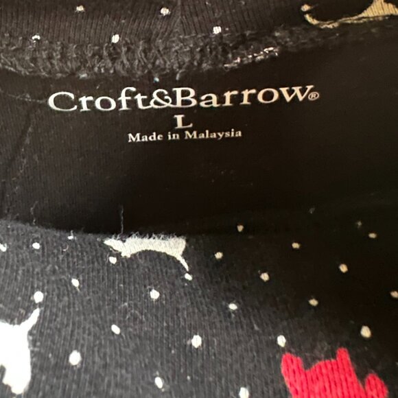 Croft & Barrow Scotty Polka Dot Longsleeve Turtleneck Women's L - Picture 2 of 5